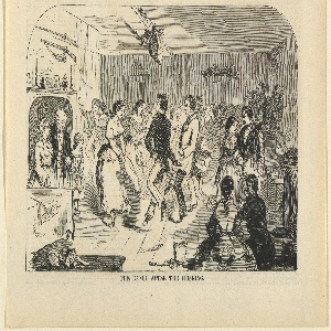Print, The dance after the husking, November 1858