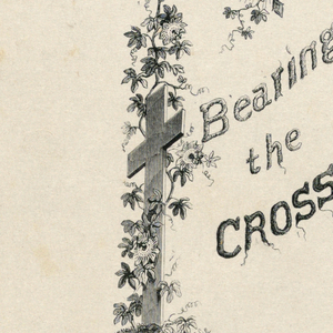 Print, Title page: "Bearing the Cross", ca. 1861