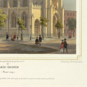 Print, Grace Church, 1850