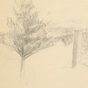 Drawing, Vermont mountains, ca. 1860