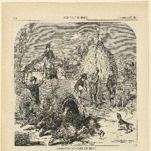 Print, Thanksgiving Day, way and means, Harper