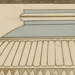 Drawing, Design for lampshade, 19th–20th century