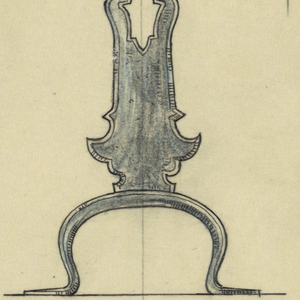 Drawing, Andiron, 20th century