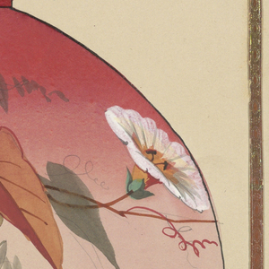 Drawing, Design for lampshade, 19th–20th century