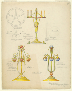 Drawing, Design of Candlestick and Candleabrum