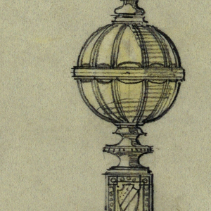 Drawing, Andiron, 20th century