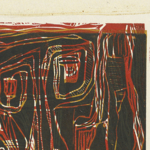 Print, Woodcut in colors. Abstraction, 1951/52