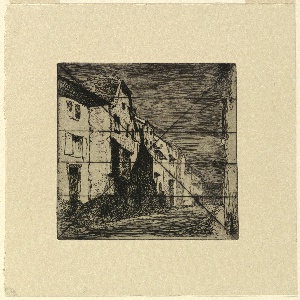 Print, Street at Saverne, ca. 1858