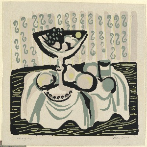 Print, Silk-screen. Still-life, 1953
