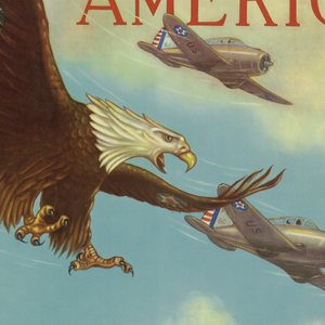 Poster, Wings Over America, Air Corps U.S. Army, 1939