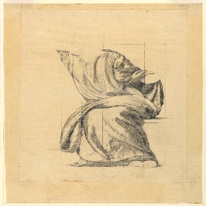 Drawing, Drapery Study for "Peace,, ca. 1906