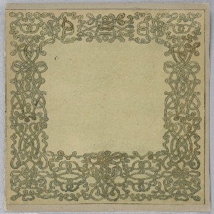 Drawing, Design for a Book Cover, ca. 1890