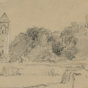 Drawing, Sketches from Rhone Valley, Switzerland