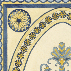 Drawing, Design for a wall panel in Moorish Style, about 1894