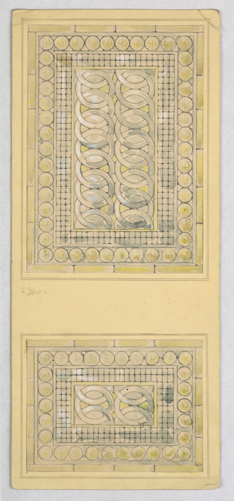 Drawing, Two Designs for Stained Glass Windows