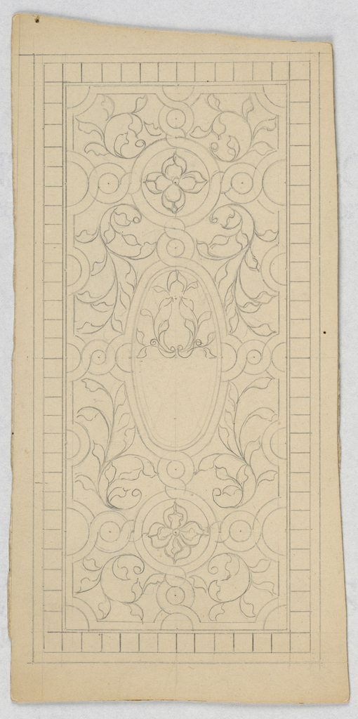 Drawing, Design for stained glass