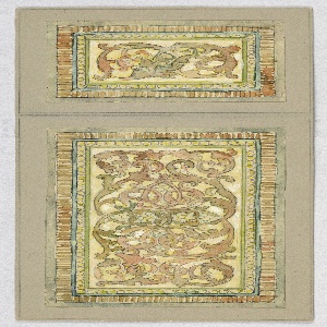 Drawing, Design for stained glass, late 19th century