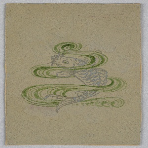 Drawing, Design for a Book Cover, ca. 1891
