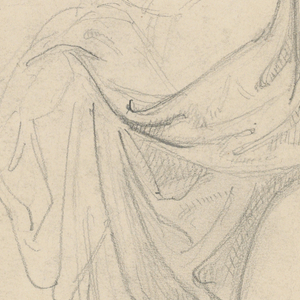 Drawing, Robed Woman Reaching Out, after Mariotto Albetinelli, 1844