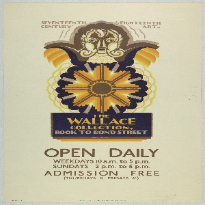Poster, The Wallace Collection, for London Underground, 1925