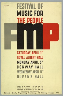 Poster, Festival of Music for the People