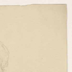 Drawing, Mrs. Sheppard Gandy Seated; Verso: Line sketch, 1859