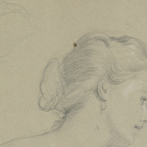 Drawing, Study for "Martha Washington Reception", 1860