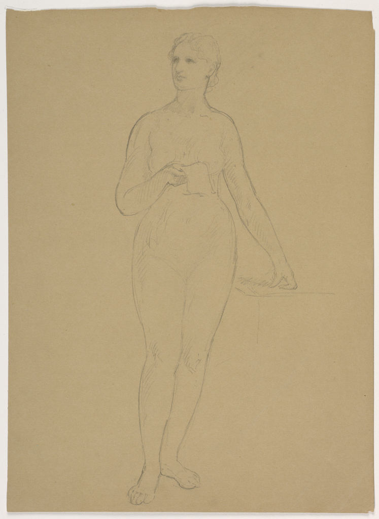 Drawing, Standing Female Nude