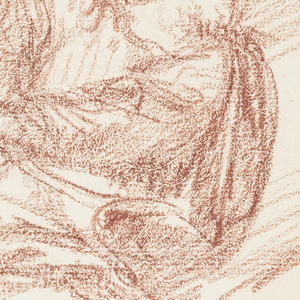 Drawing, Robed figure with whip, ca. 1759–70