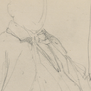 Drawing, Robert L. Stuart Seated, First Portrait, for the Presbytarian Hospital; Mr. W. ARmory, Chest and Arm Study, 1881