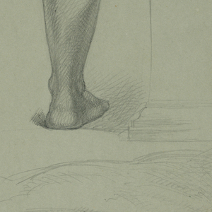 Drawing, Two Anatomical Studies, ca. 1850