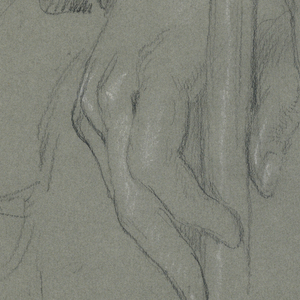Drawing, Morris K. Jesup, right hand with cane; Verso: Cornelius Vanderbilt, Jr. , two left hand studies, 1895
