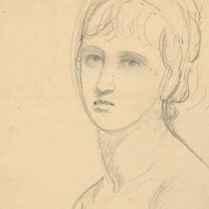 Drawing, Female Nude Standing, 1860–70