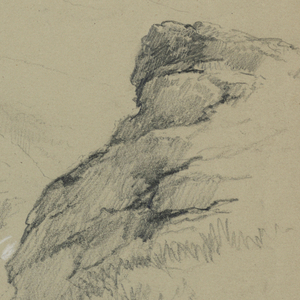 Drawing, On Mt. Mansfield, Looking Toward the Hump