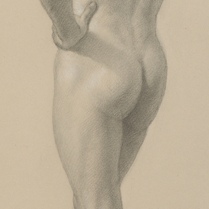 Drawing, Male Nude Standing, November 1866