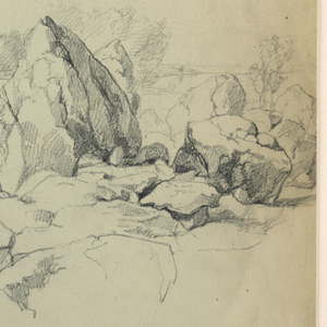 Drawing, Mt. Chicorua from Hill Near Tamworth