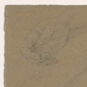 Drawing, Right Hand Studies, 1850–60