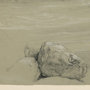 Drawing, Mt. Madison and Mt. Washington From Gorham, New Hampshire