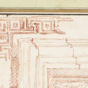 Drawing, Renaissance doorway with Egyptian vase, ca. 1759–70