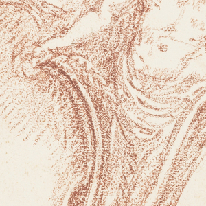 Drawing, Corner detail with partially nude male figure, ca. 1759–70