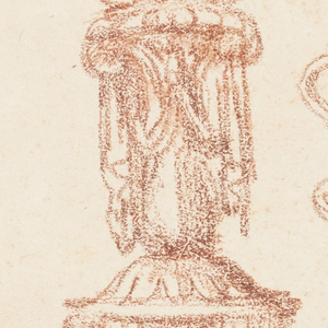 Drawing, Three urns, ca. 1759–70