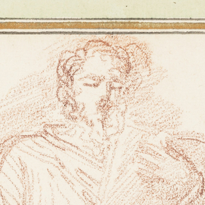 Drawing, Robed figure with tie around waist, ca. 1759–70