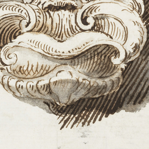 Album Page, Elevation and Profile of a Wall Fountain, 1692–99