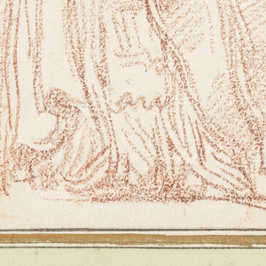 Drawing, Standing male figure in bishop