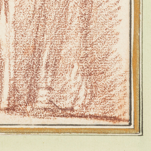 Drawing, St. Francis from façade of S. Silvestro in Capite, ca. 1759–70