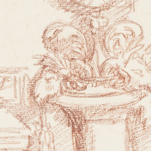 Drawing, Ornamental detail with botanical motifs, ca. 1759–70