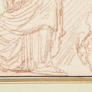 Drawing, Robed woman with two children and a goat, ca. 1759–70
