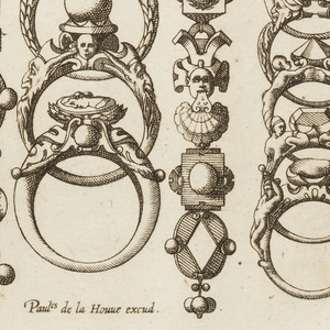 Print, Plate 16, from Livre de bijouterie (Book of Designs for Goldsmiths and Jewelers), ca. 1570