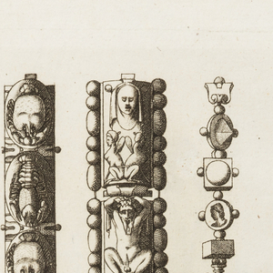 Print, Plate 10, from Livre de bijouterie (Book of Designs for Goldsmiths and Jewelers), ca. 1570