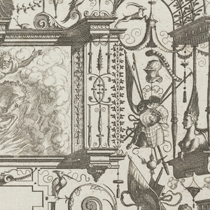 Print, Plate 17, from Grotteßco in diverßche manieren (Various Grotesques), 1564